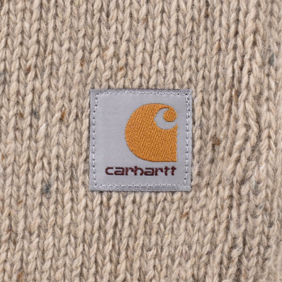 Image number 3 for Carhartt WIP Anglistic Knit Jumper Beige