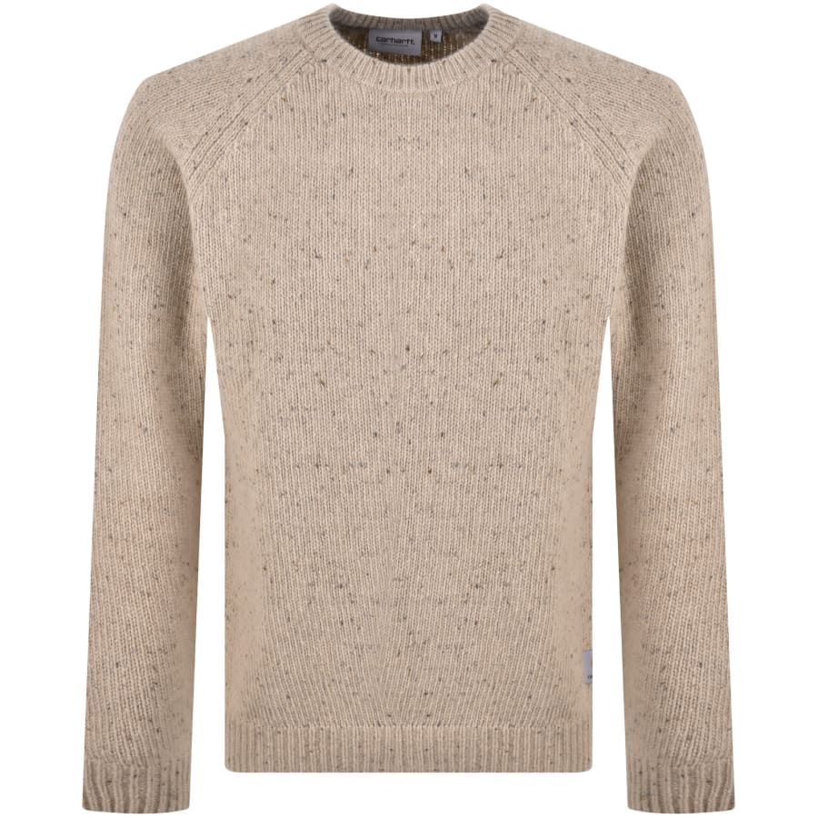 Image number 1 for Carhartt WIP Anglistic Knit Jumper Beige