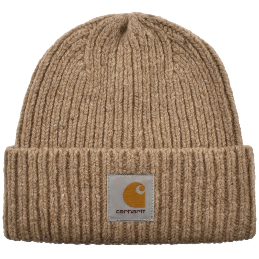 Image number 1 for Carhartt WIP Anglistic Beanie Beige