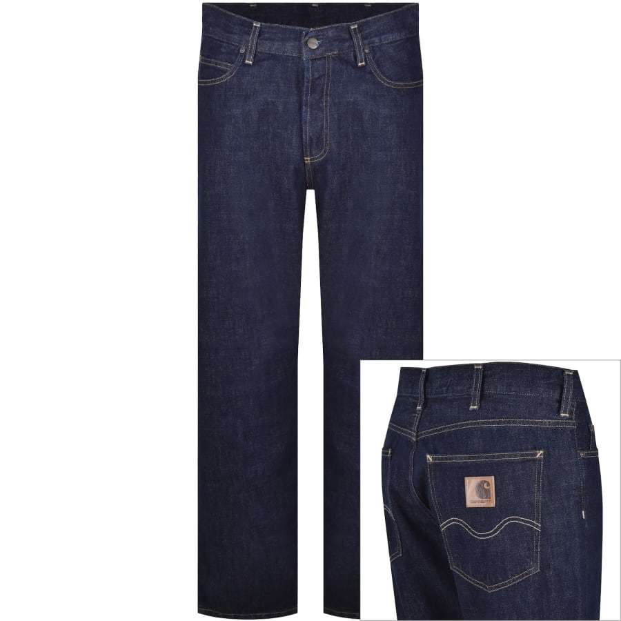 Image number 1 for Carhartt WIP Marlow Dark Wash Blue