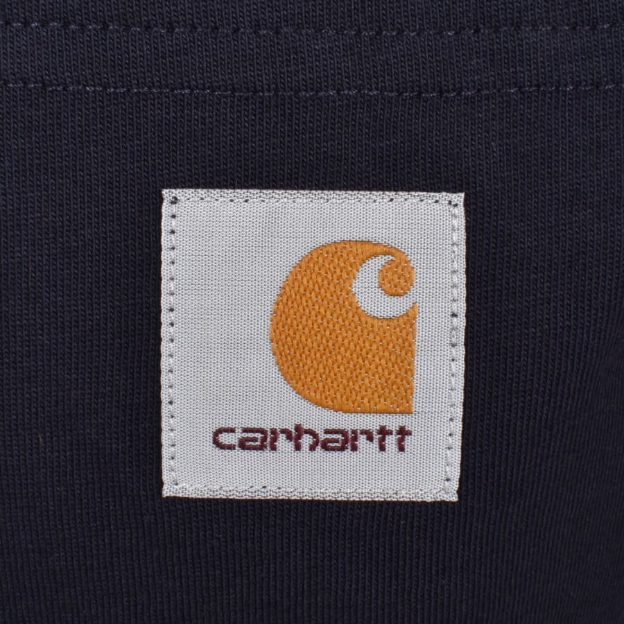 Image number 3 for Carhartt WIP Pocket Long Sleeved T Shirt Navy