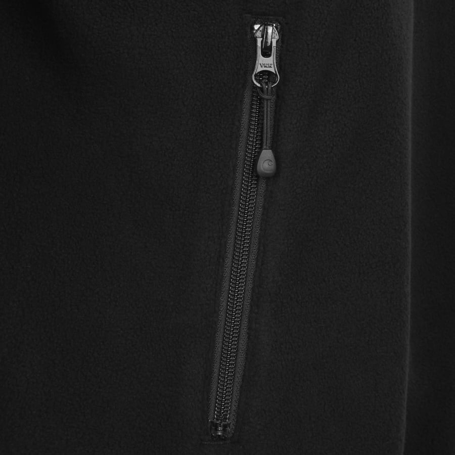 Image number 5 for Carhartt WIP Half Zip Edmore Fleece Black