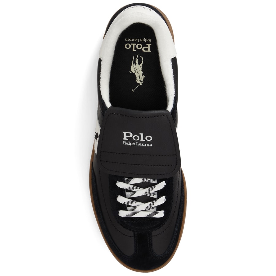Image number 3 for Ralph Lauren Bedford Trainers Black