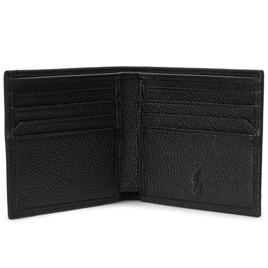 Image number 2 for Ralph Lauren Billfold Leather Wallet Black