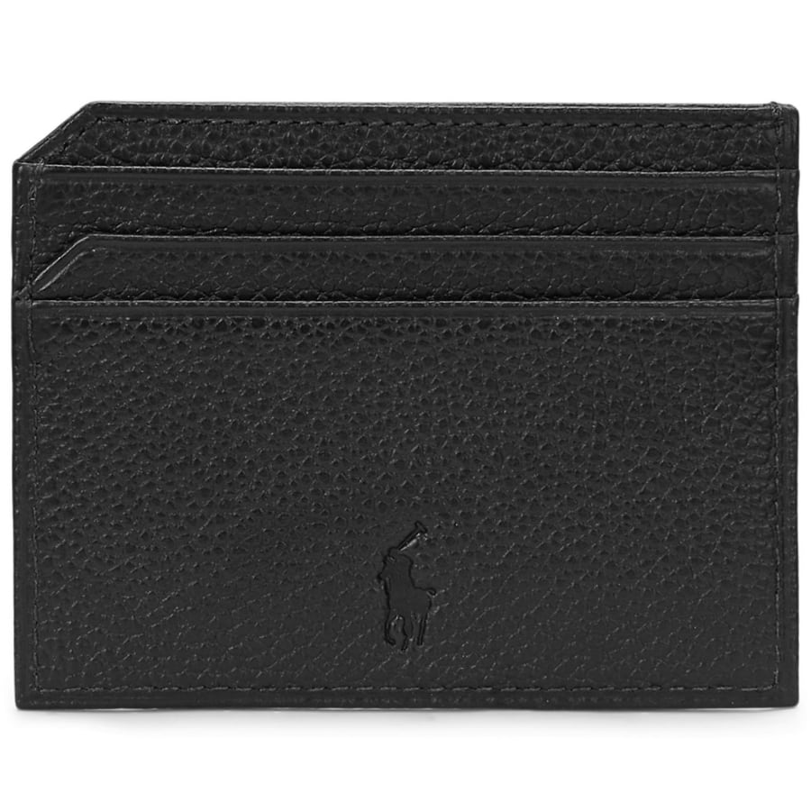 Image number 2 for Ralph Lauren Leather Card Holder Black