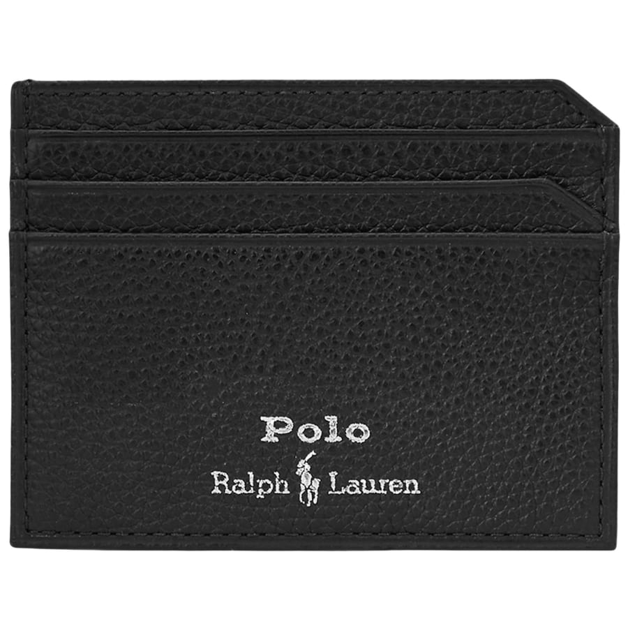 Image number 1 for Ralph Lauren Leather Card Holder Black
