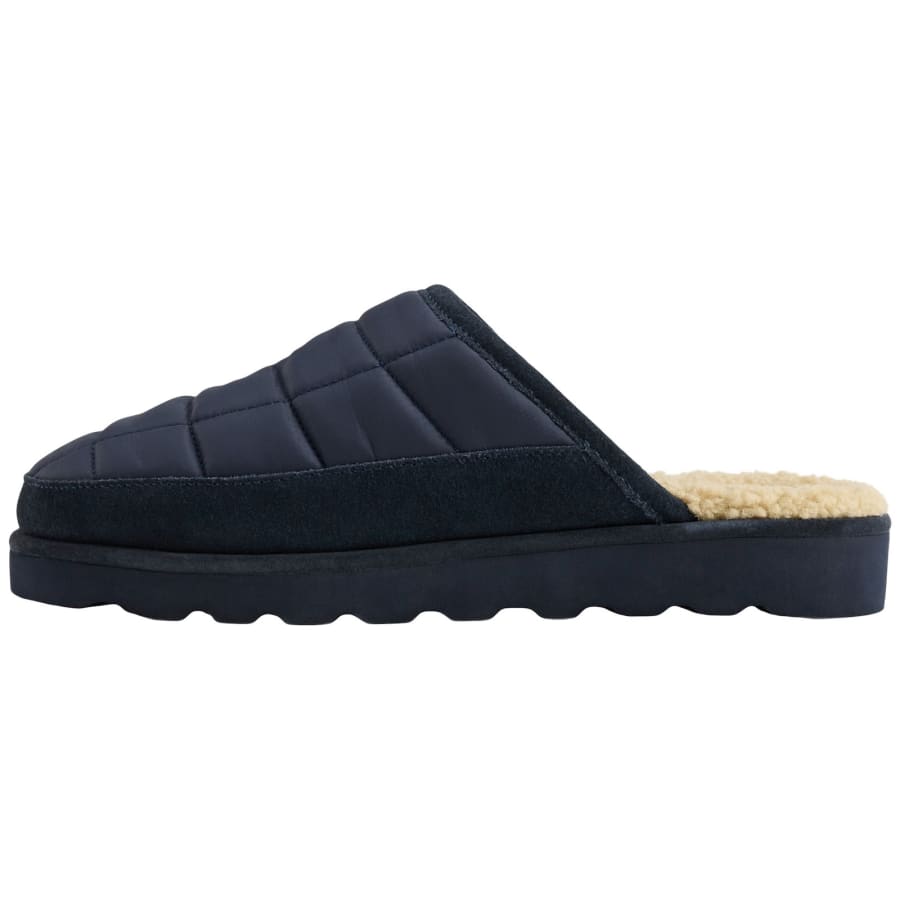 Image number 2 for Ralph Lauren Reade Scuff Slippers Navy