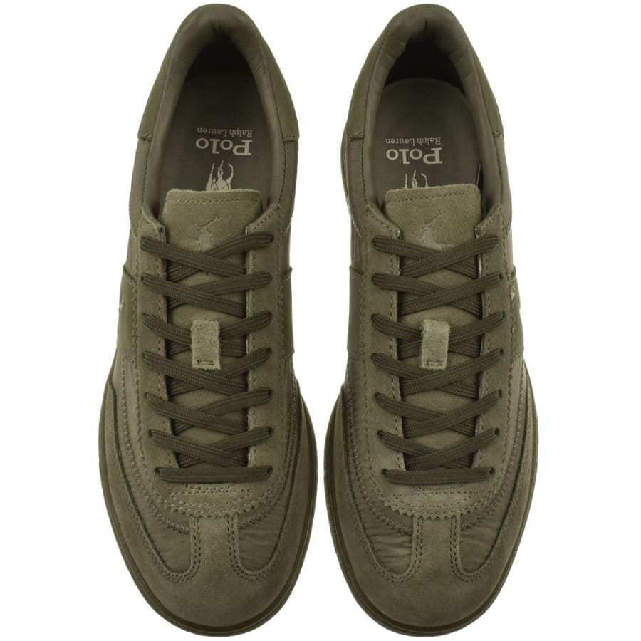Image number 3 for Ralph Lauren Bedford Trainers Green