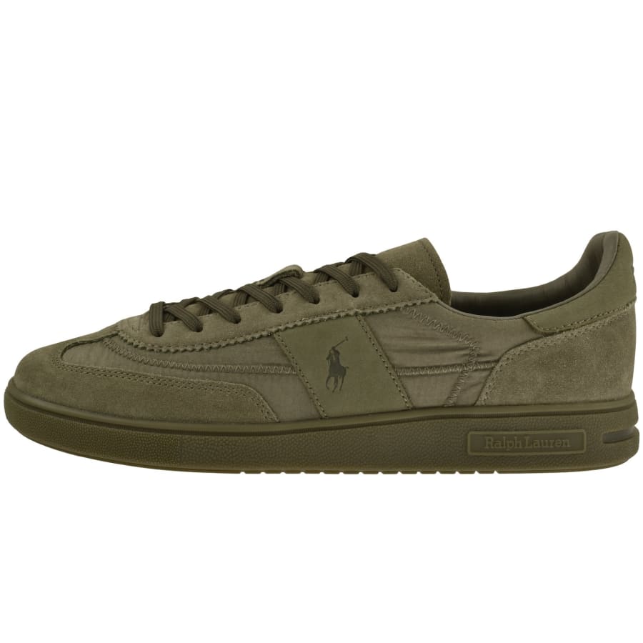Image number 1 for Ralph Lauren Bedford Trainers Green