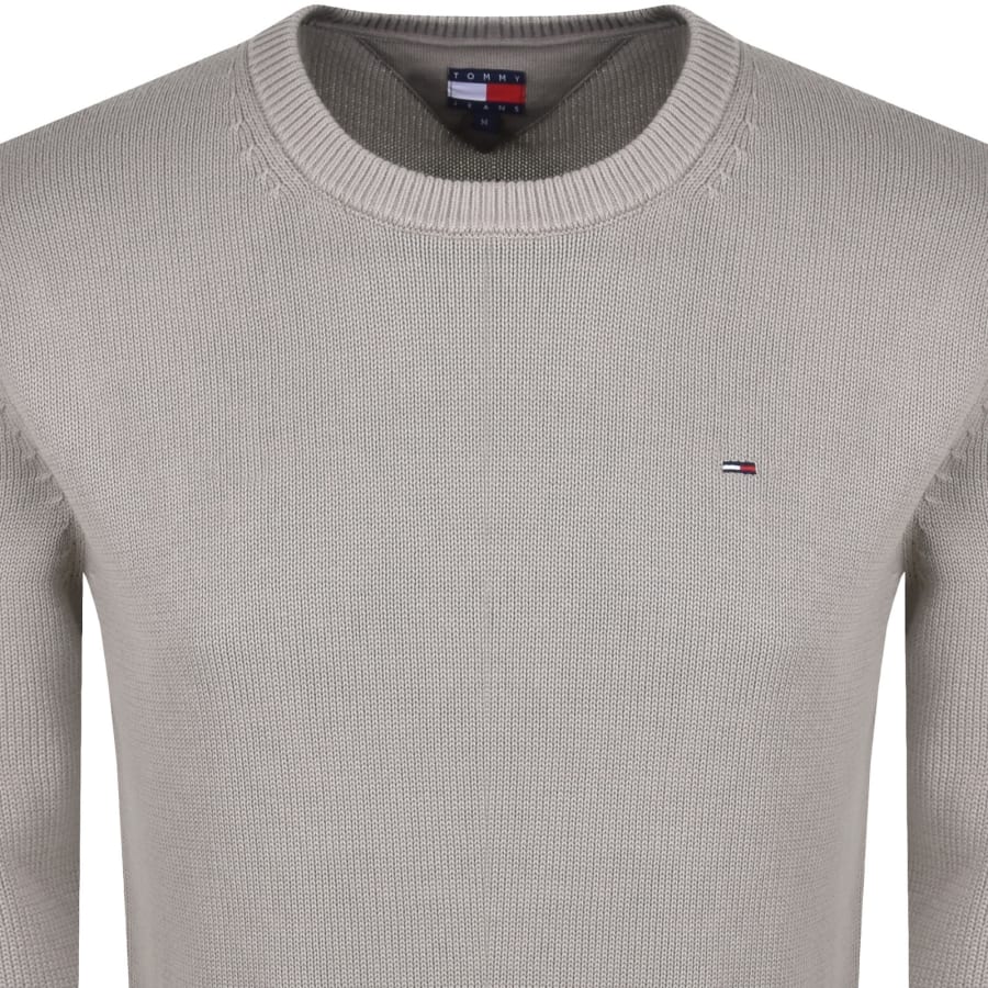 Image number 2 for Tommy Jeans Flag Slim Fit Sweatshirt Grey