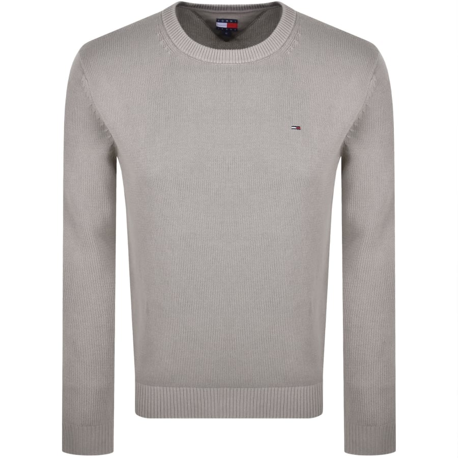 Image number 1 for Tommy Jeans Flag Slim Fit Sweatshirt Grey