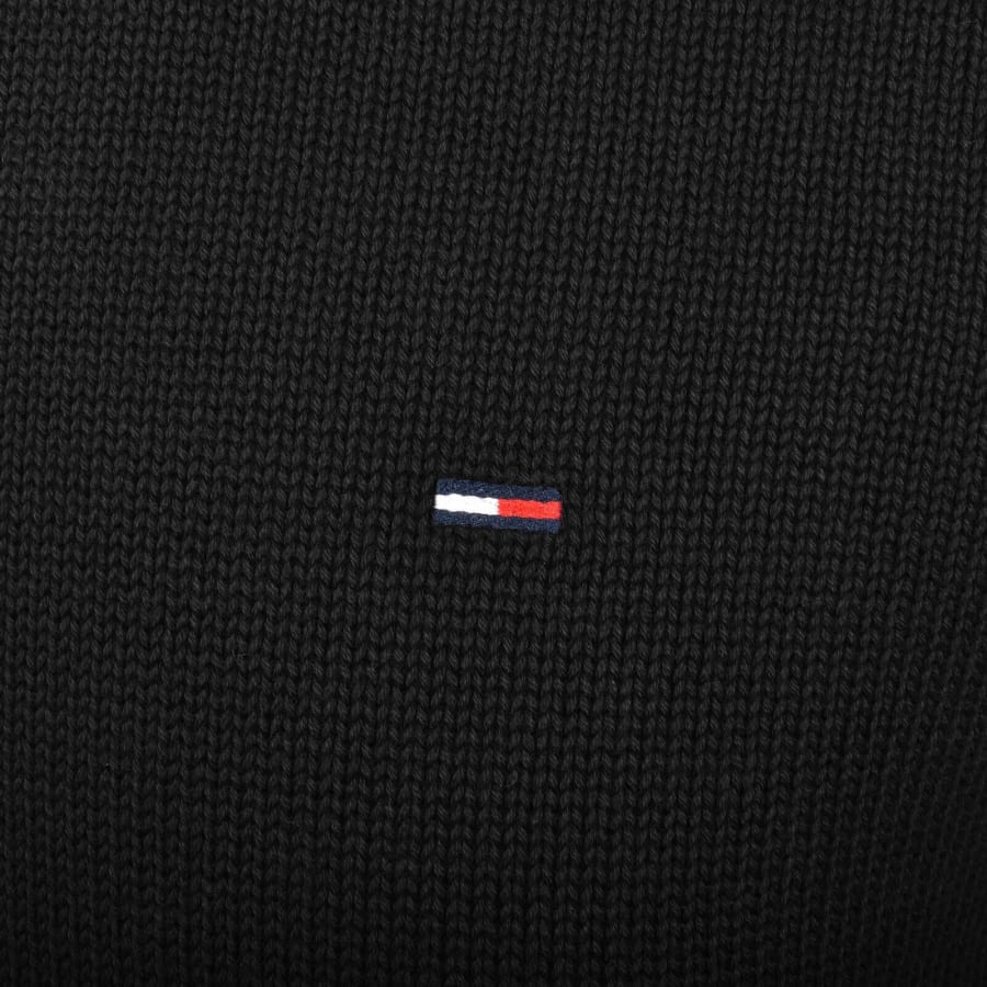 Image number 3 for Tommy Jeans Flag Slim Fit Jumper Black