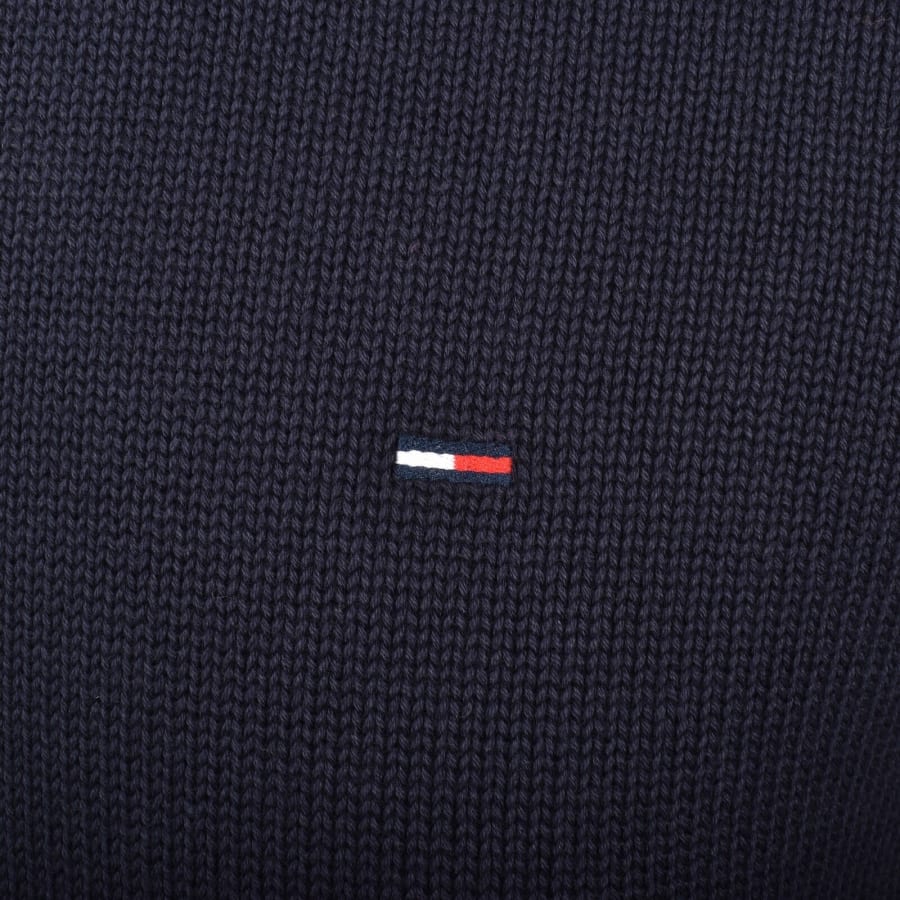 Image number 3 for Tommy Jeans Flag Slim Sweatshirt Navy
