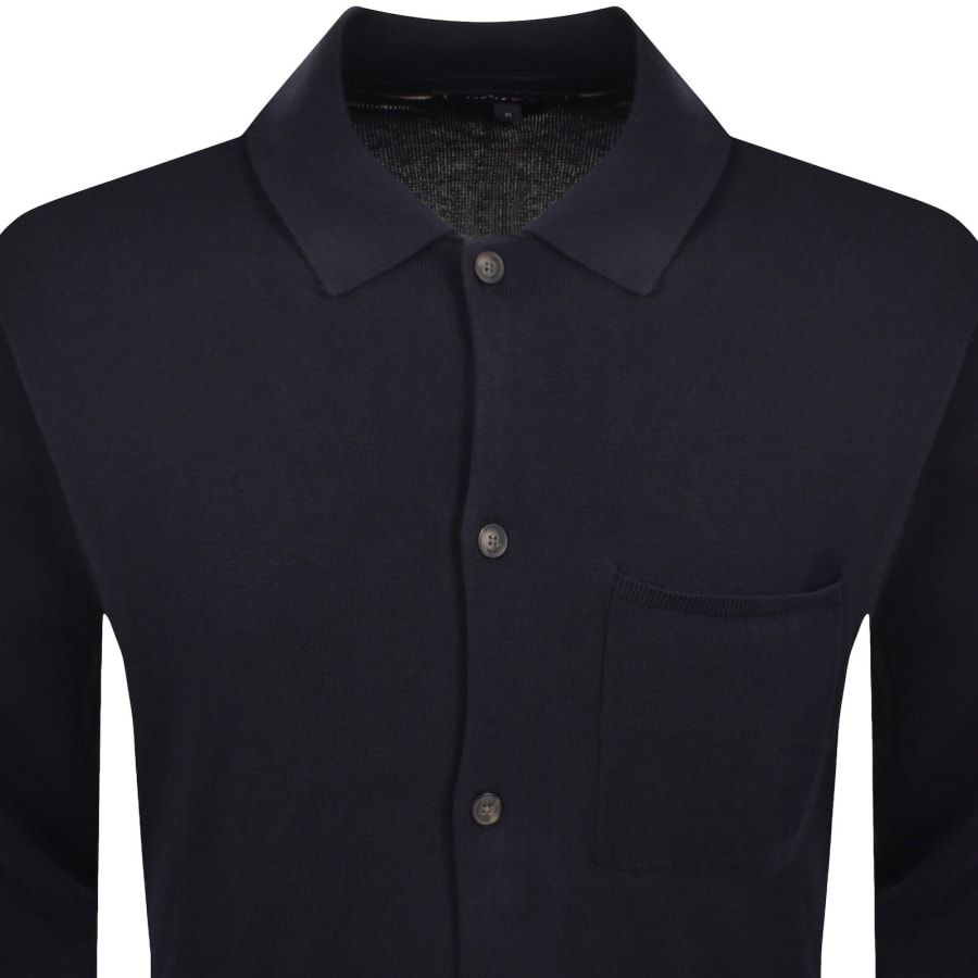Image number 2 for Tommy Hilfiger Over Shirt Jumper Navy