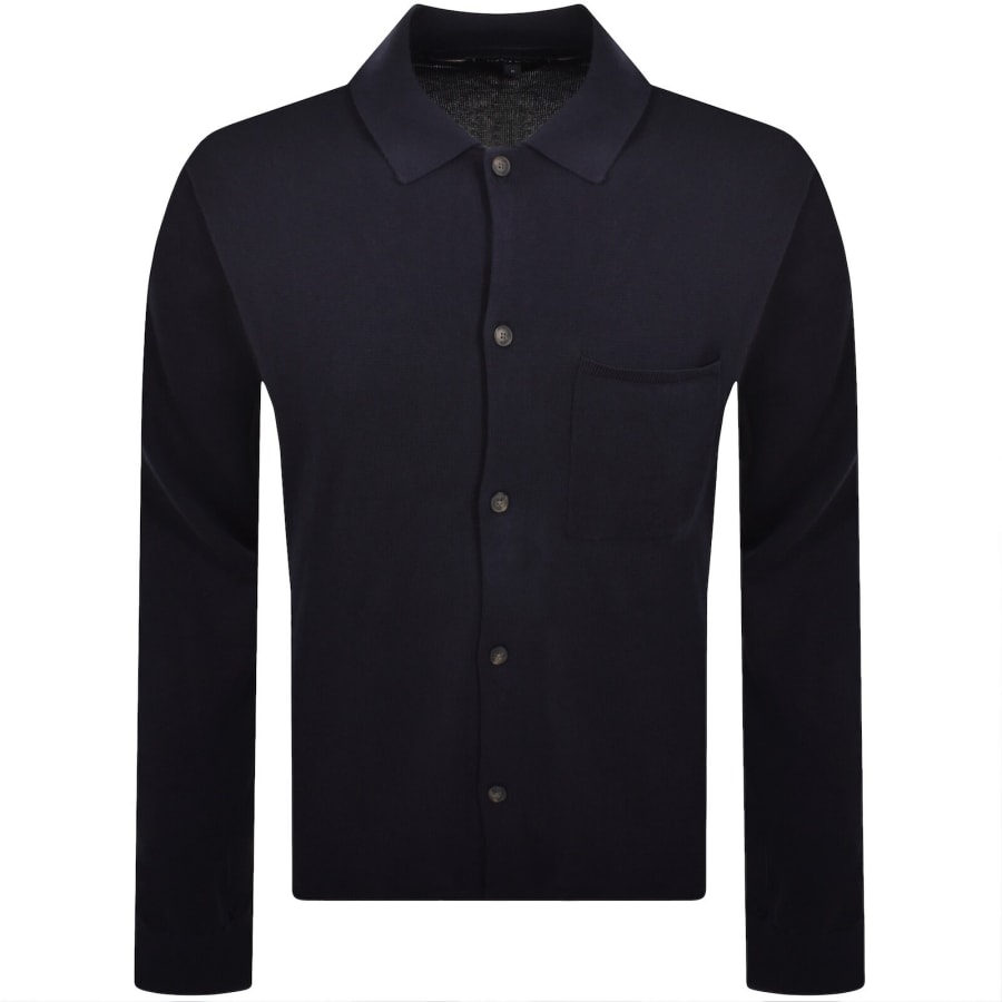 Image number 1 for Tommy Hilfiger Over Shirt Jumper Navy