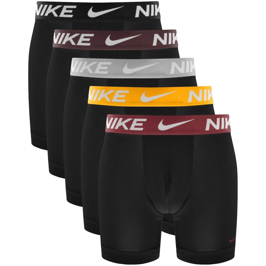 Image number 1 for Nike Essential Micro 5 Pack Boxer Briefs Black