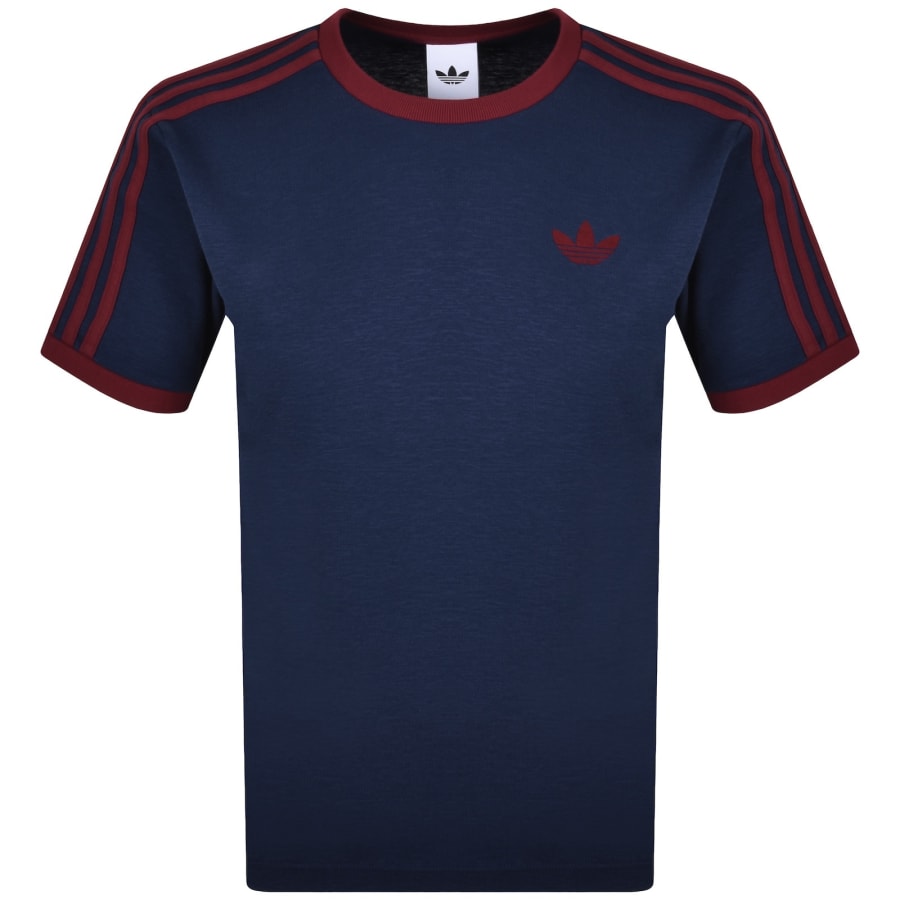 Image number 1 for adidas Originals Ringer T Shirt Navy