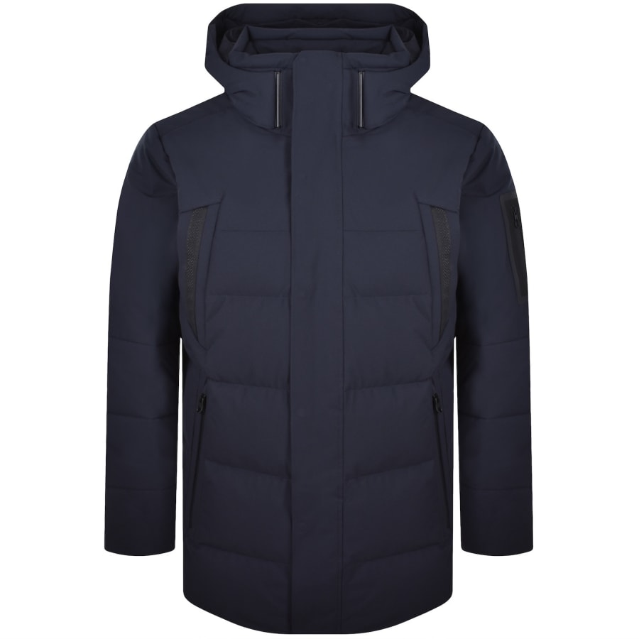 Image number 2 for BOSS OW Block X Down Jacket Dark Blue