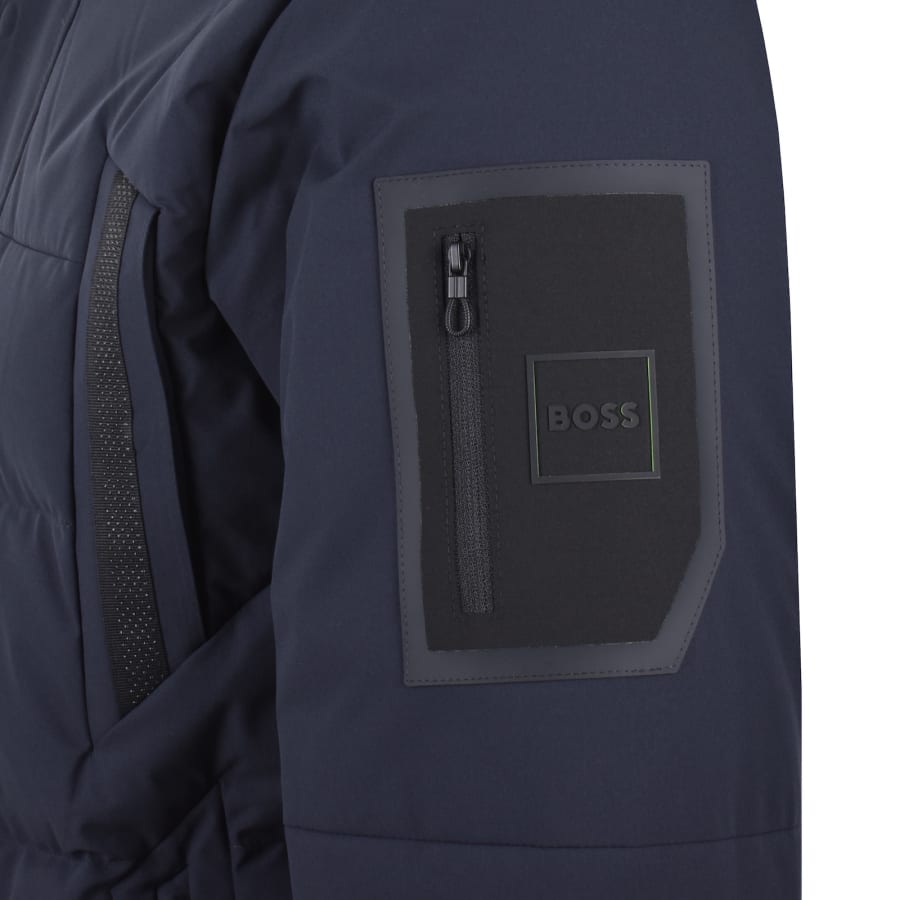 Image number 4 for BOSS OW Block X Down Jacket Dark Blue