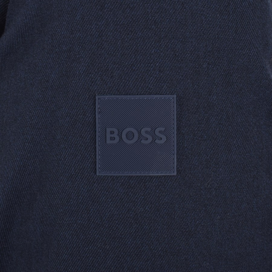 Image number 4 for BOSS Oisla Wool Blend Jacket Dark Blue