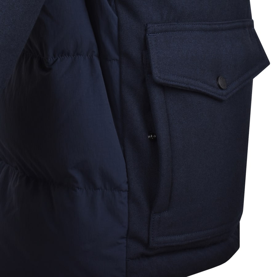 Image number 5 for BOSS Oisla Wool Blend Jacket Dark Blue