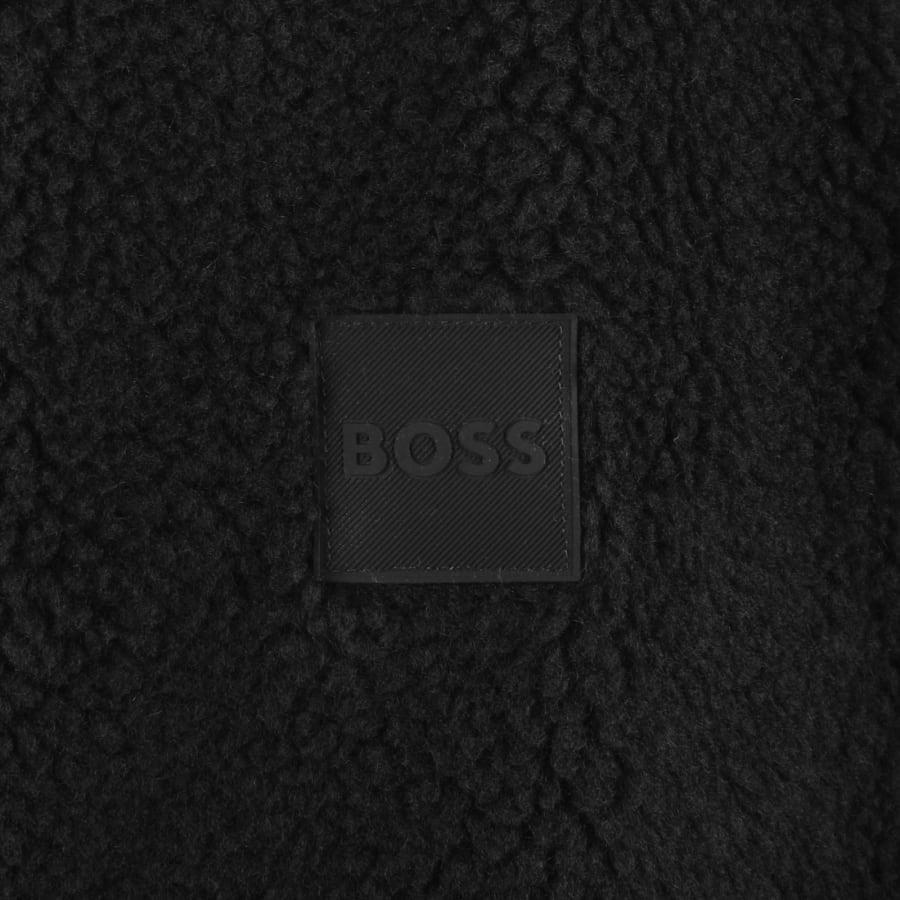 Image number 4 for BOSS Teddyflip Reversible Jacket Dark Blue