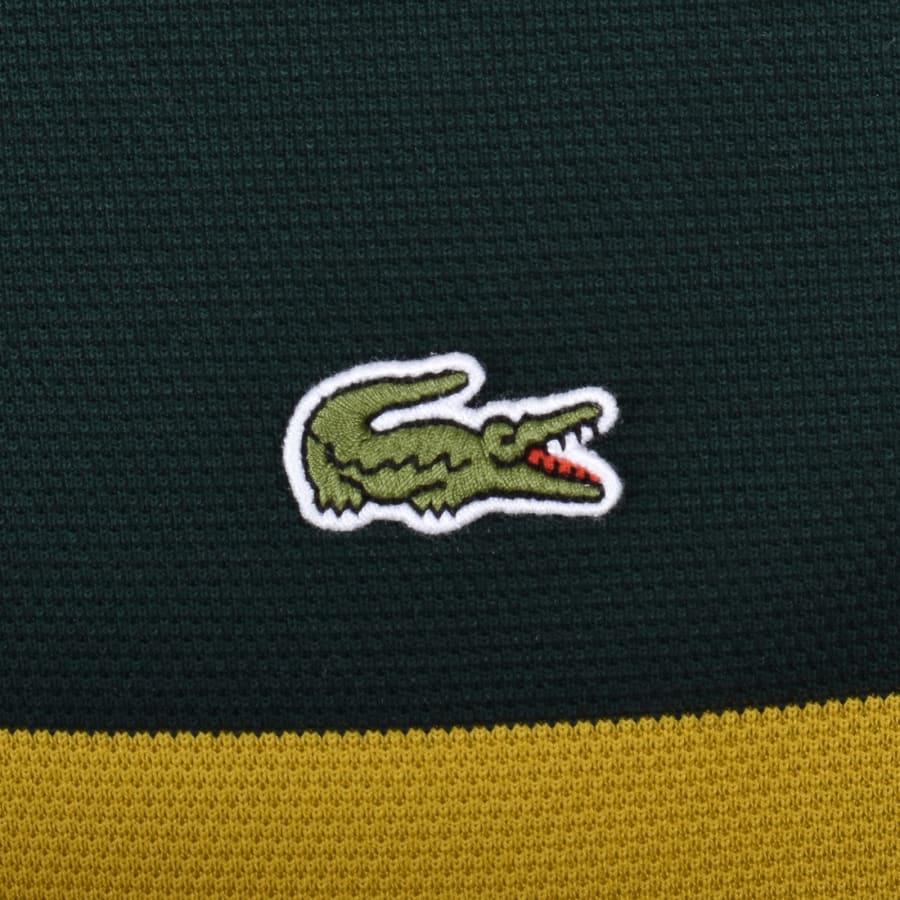 Image number 3 for Lacoste Relaxed Fit  Rugby Polo T Shirt Green