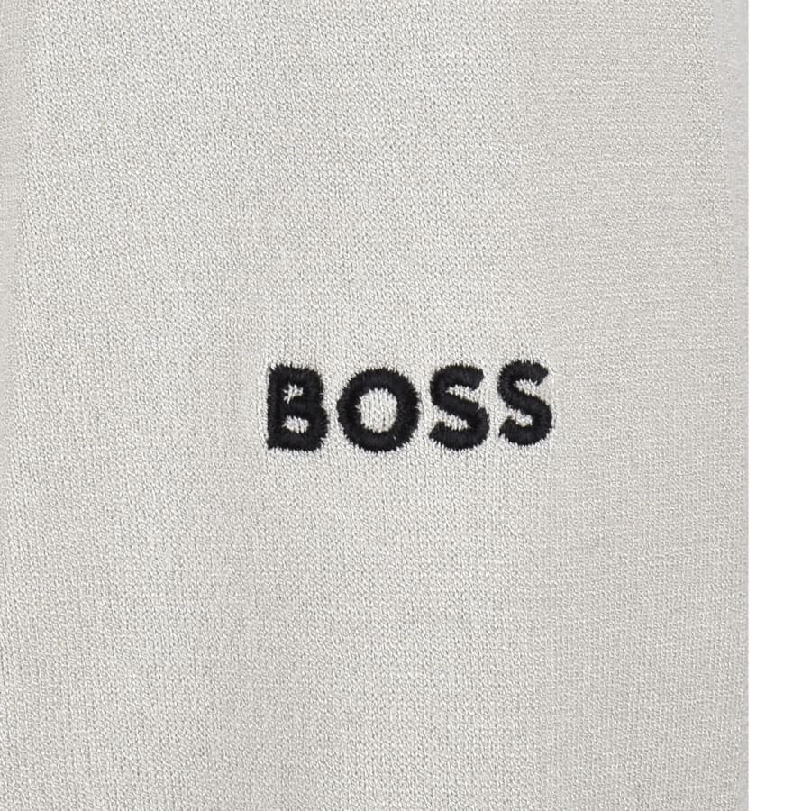 Image number 3 for BOSS GOC Rank Crew Neck Knit Jumper Beige