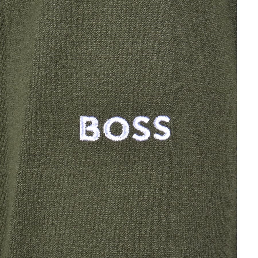 Image number 3 for BOSS GOC Rank Crew Neck Knit Jumper Green