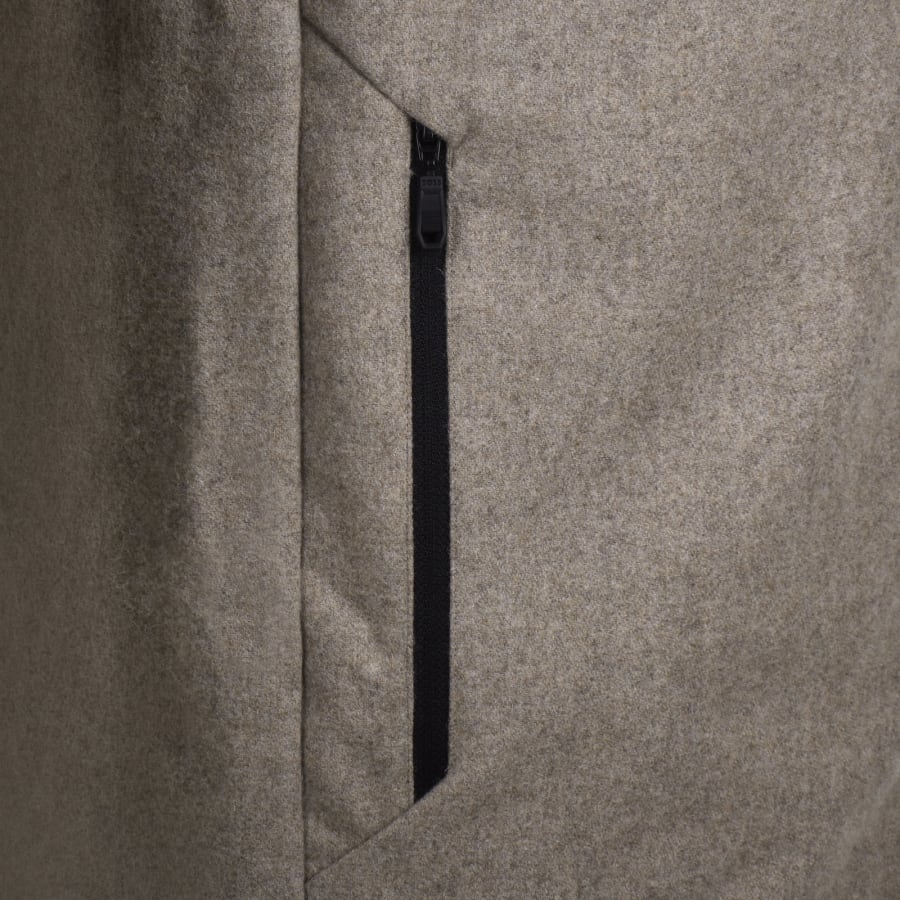 Image number 4 for BOSS Transit Wool Overshirt Brown