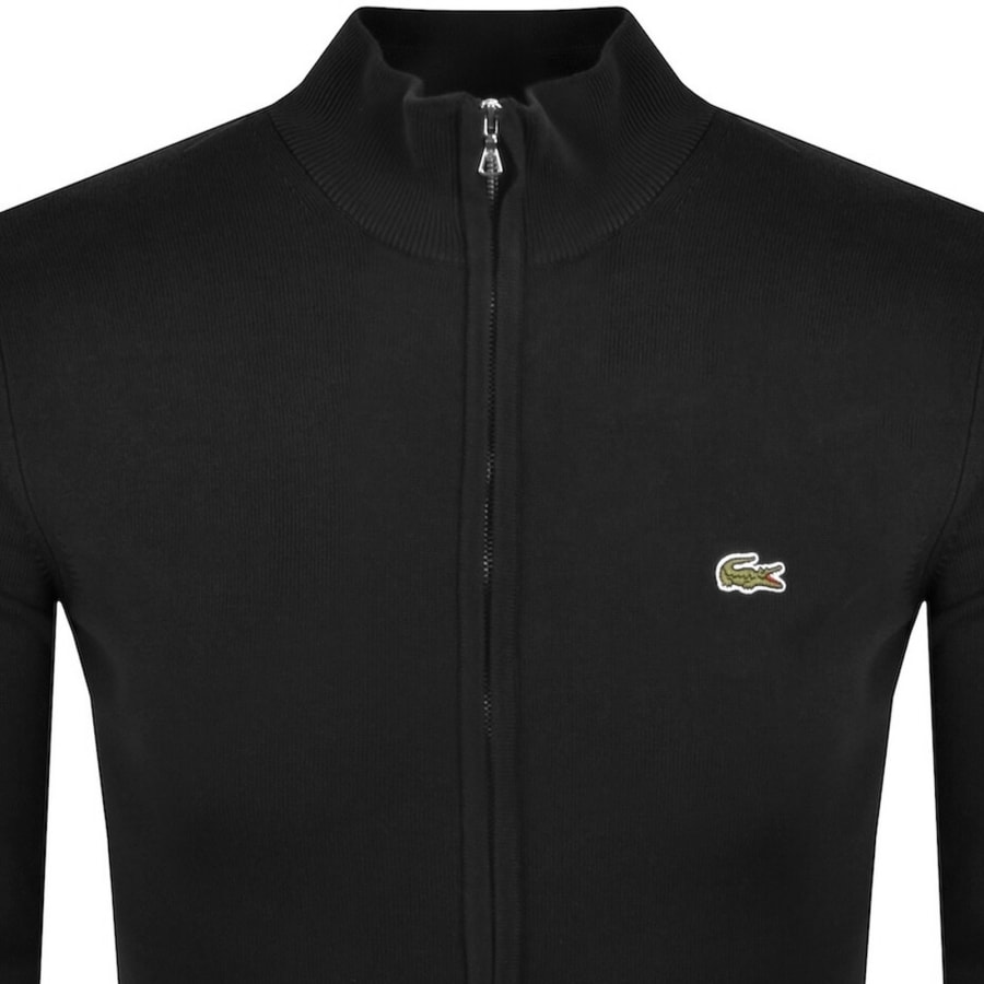 Image number 2 for Lacoste Full Zip Knit Jumper Black