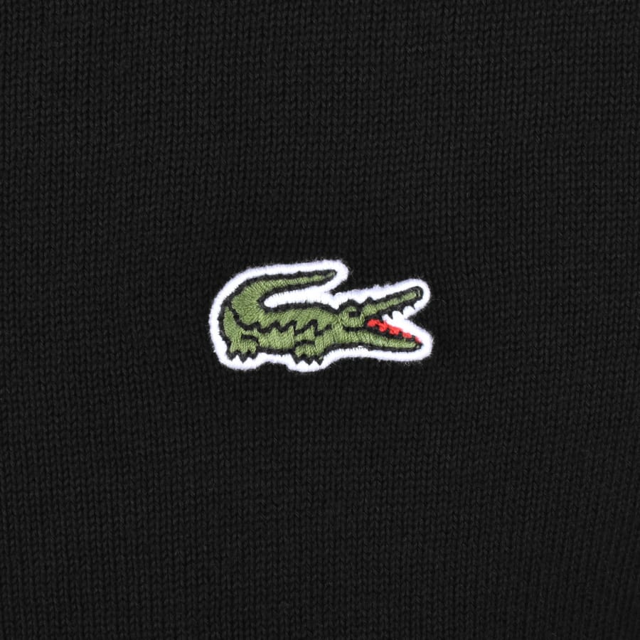 Image number 3 for Lacoste Full Zip Knit Jumper Black