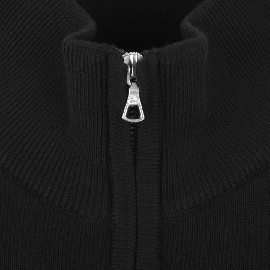 Image number 4 for Lacoste Full Zip Knit Jumper Black