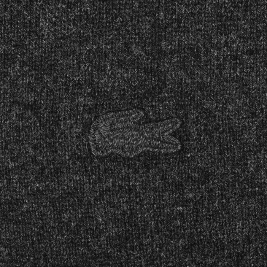 Image number 3 for Lacoste Merino Wool Bomber Jacket Grey