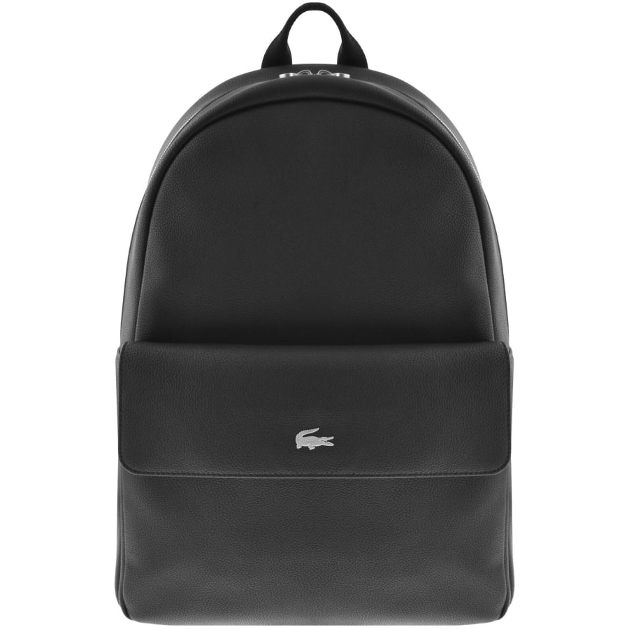 Image number 1 for Lacoste Logo Backpack Black