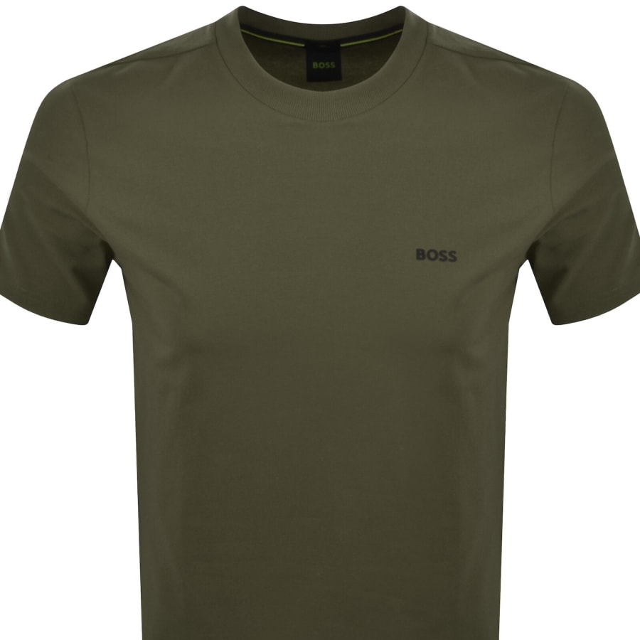 Image number 2 for BOSS Tee T Shirt Open Green