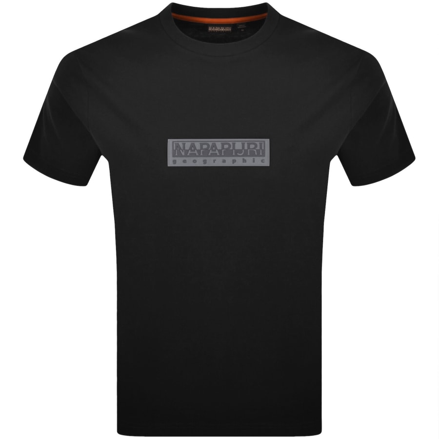 Image number 1 for Napapijri S-Box Logo T Shirt Black