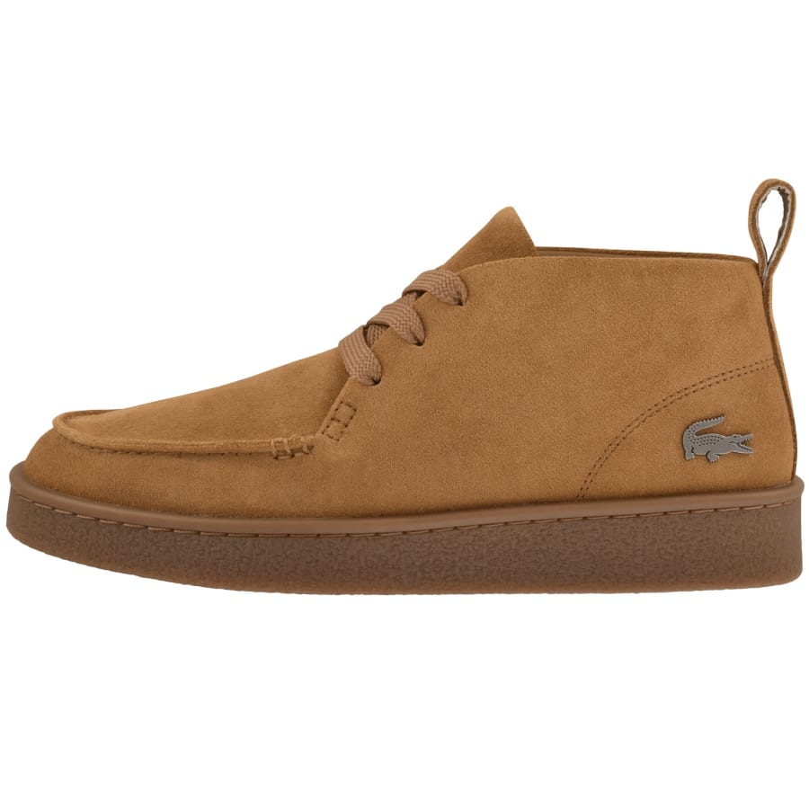 Image number 1 for Lacoste Baseshot Chukka Trainers Brown