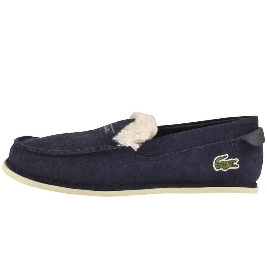 Image number 2 for Lacoste Aubrey Slippers Navy