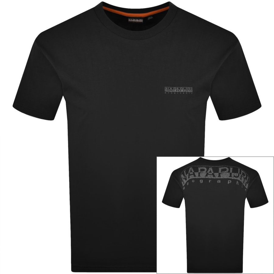 Image number 1 for Napapijri Yourte Logo T Shirt Black