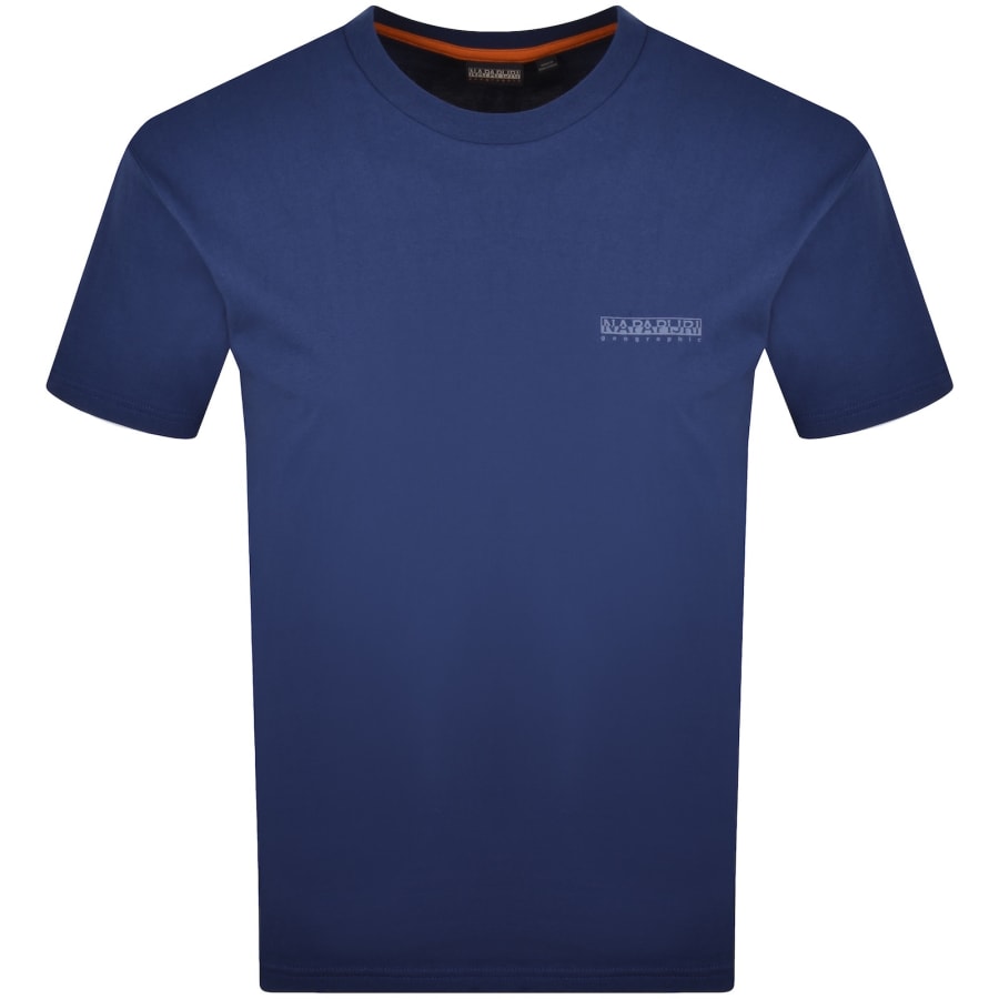 Image number 2 for Napapijri Yourte Logo T Shirt Blue