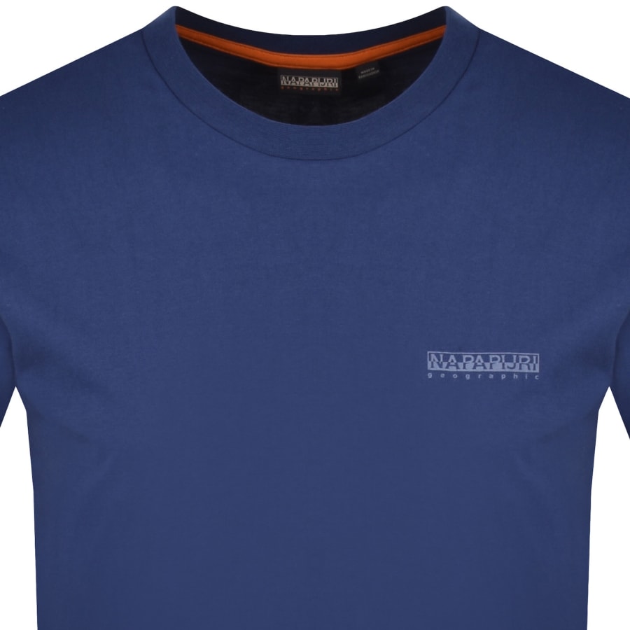 Image number 3 for Napapijri Yourte Logo T Shirt Blue