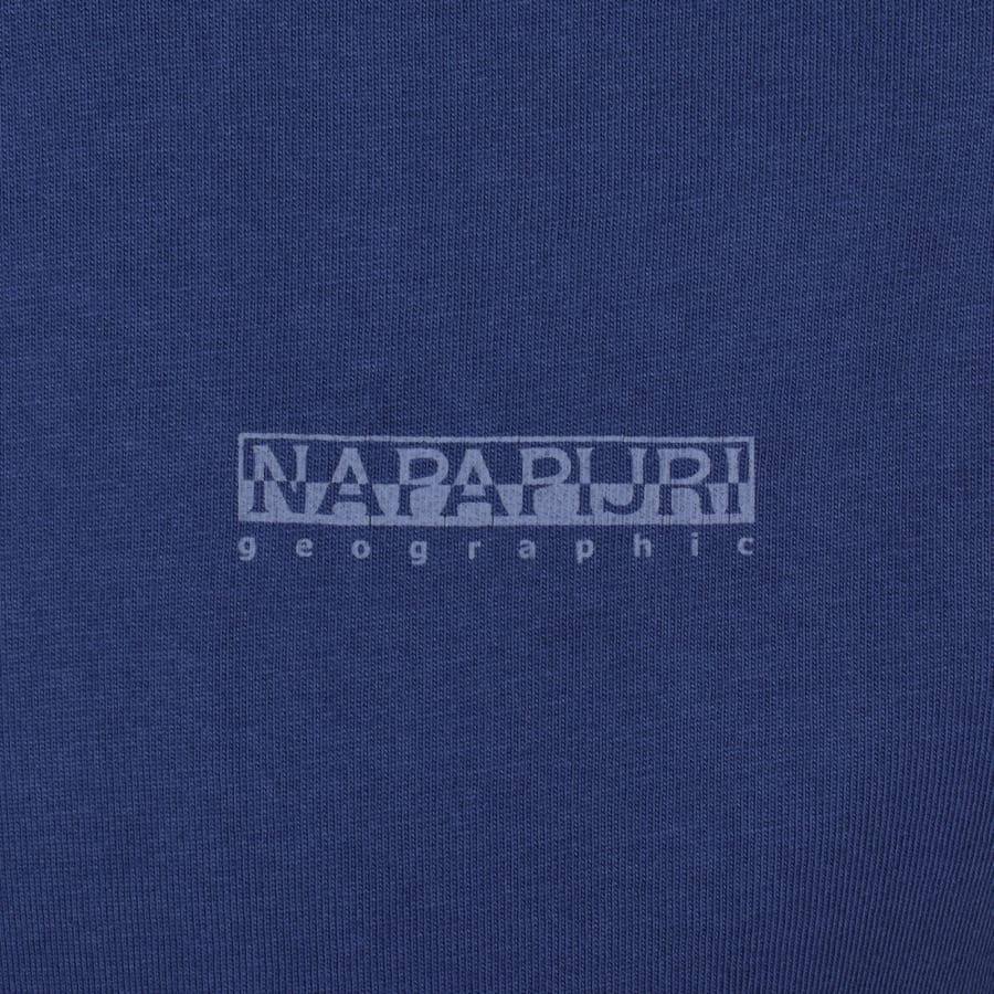 Image number 4 for Napapijri Yourte Logo T Shirt Blue