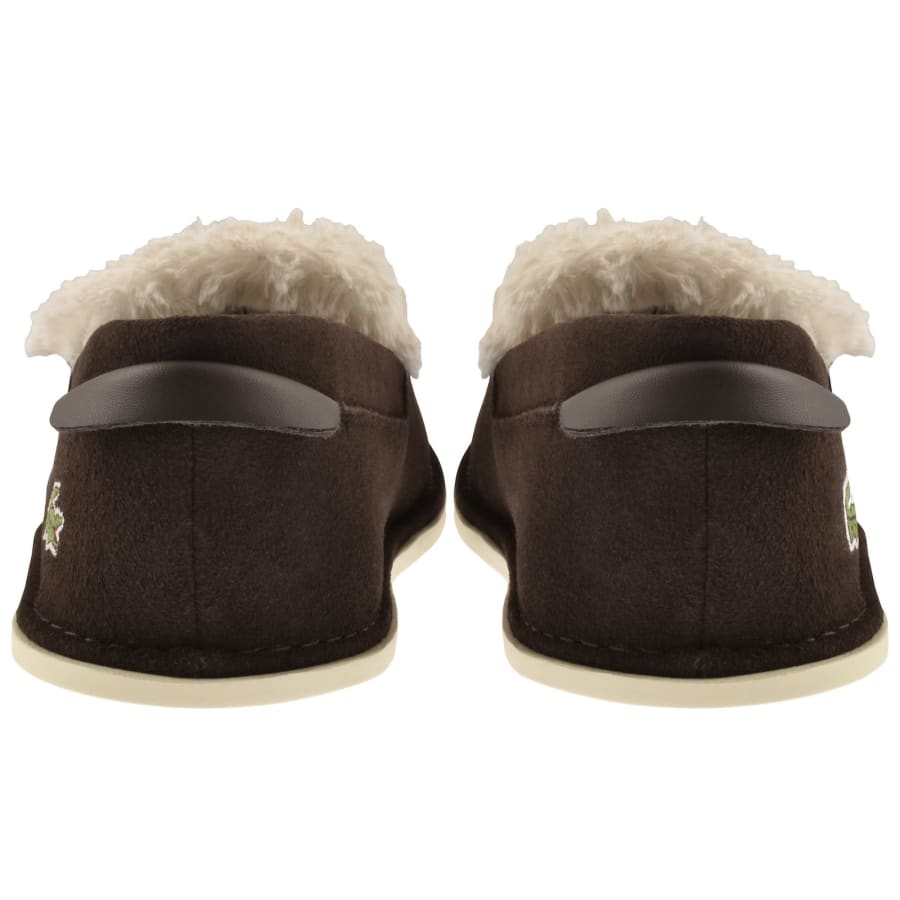 Image number 3 for Lacoste Aubrey Slippers Brown