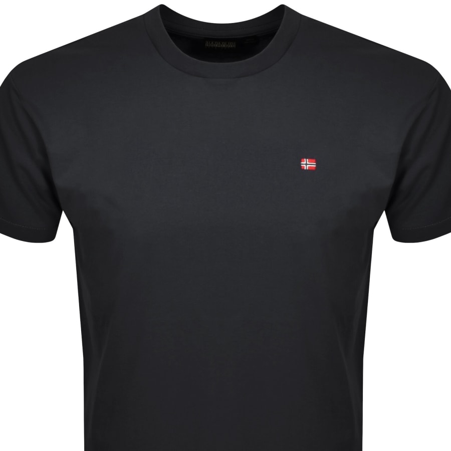 Image number 2 for Napapijri Salis Logo T Shirt Black