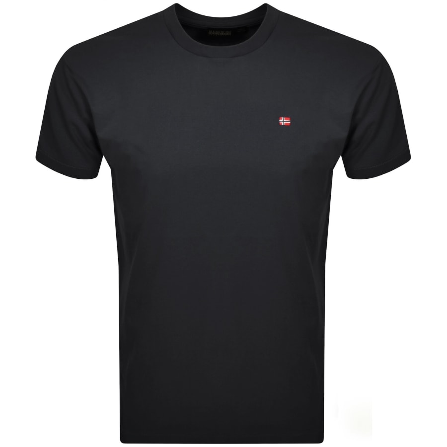 Image number 1 for Napapijri Salis Logo T Shirt Black