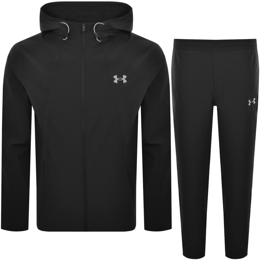 Image number 1 for Under Armour Tech Sport Jacket Set Black
