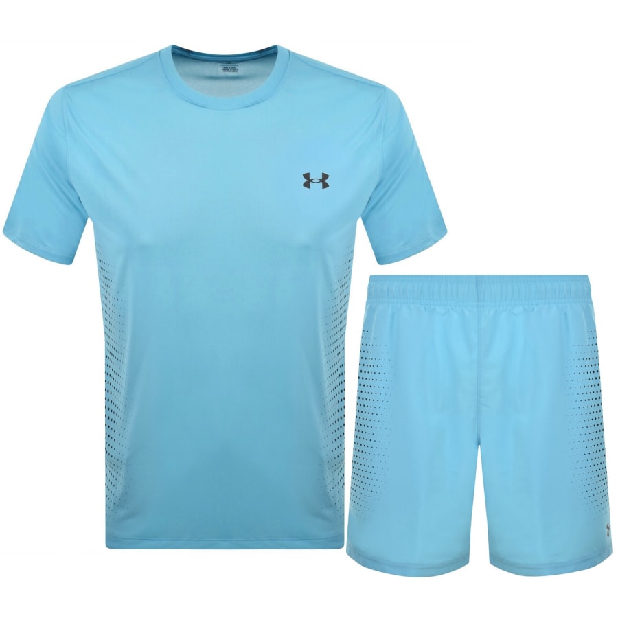 Image number 1 for Under Armour Tech Textured Shorts Set Blue