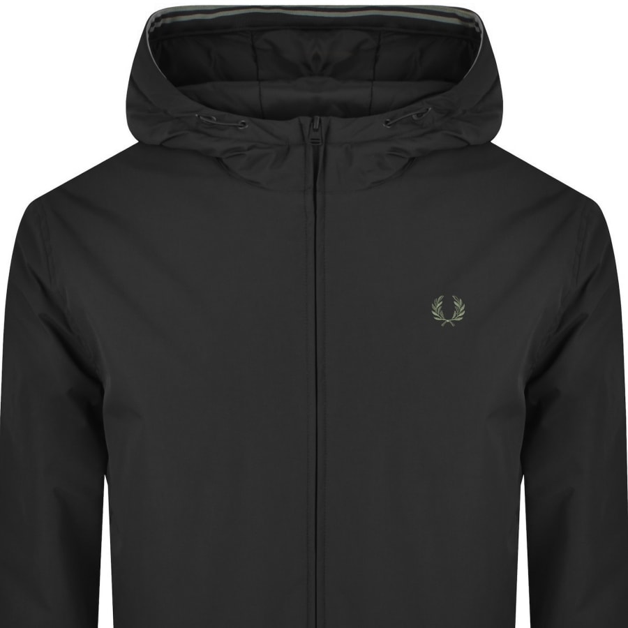 Image number 2 for Fred Perry Brentham Hooded Jacket Black