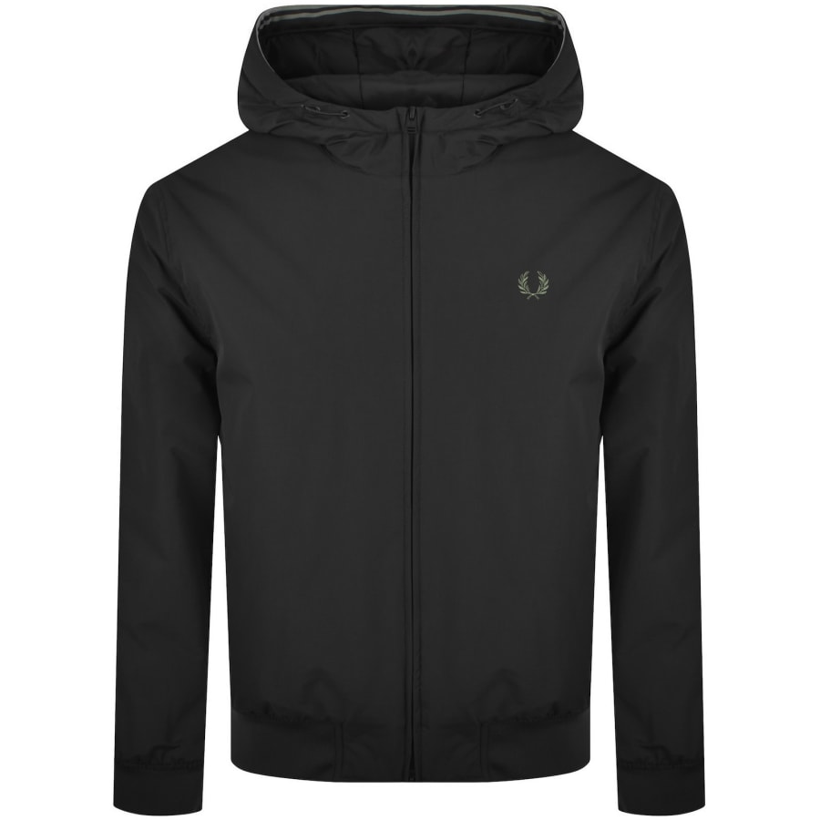 Image number 1 for Fred Perry Brentham Hooded Jacket Black